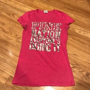 Pink Victoria’s Secret Shirt Size XS Great Conditi